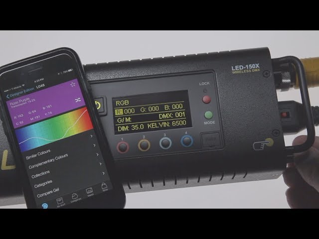 Create any Color or Gel using Kino Flo RGB Menu